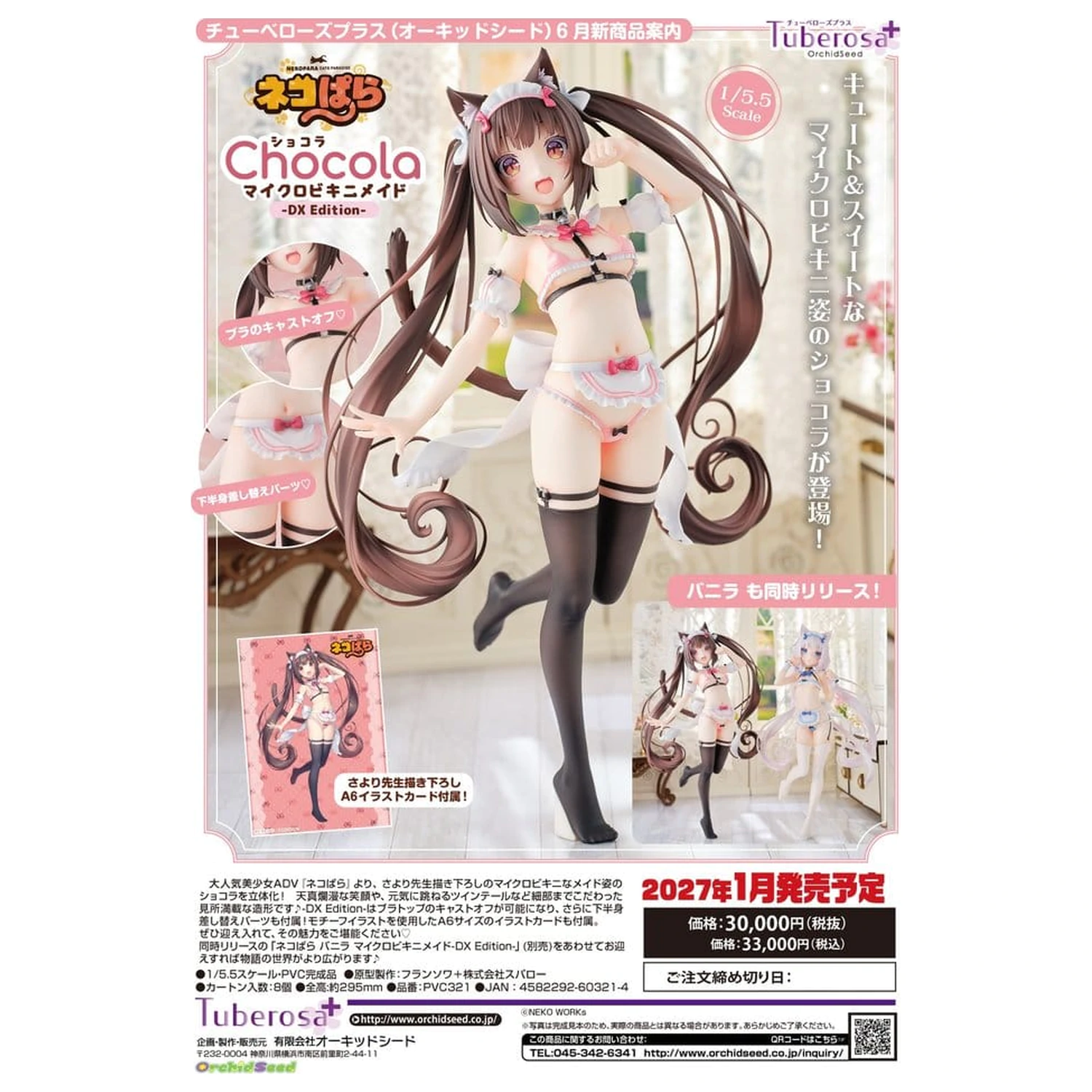 Nekopara PVC Figurka 1/5.5 Chocola DX Edition 30 cm fotografii produktu