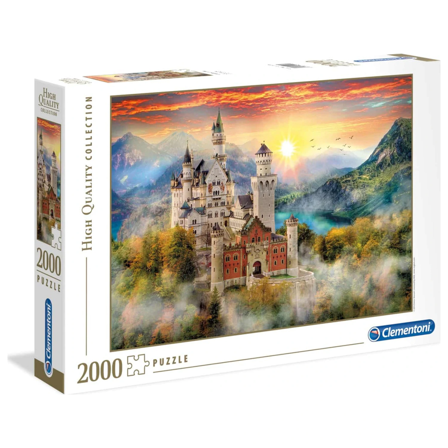 Německo Neuschwanstein 2000-dílné puzzle fotografii produktu