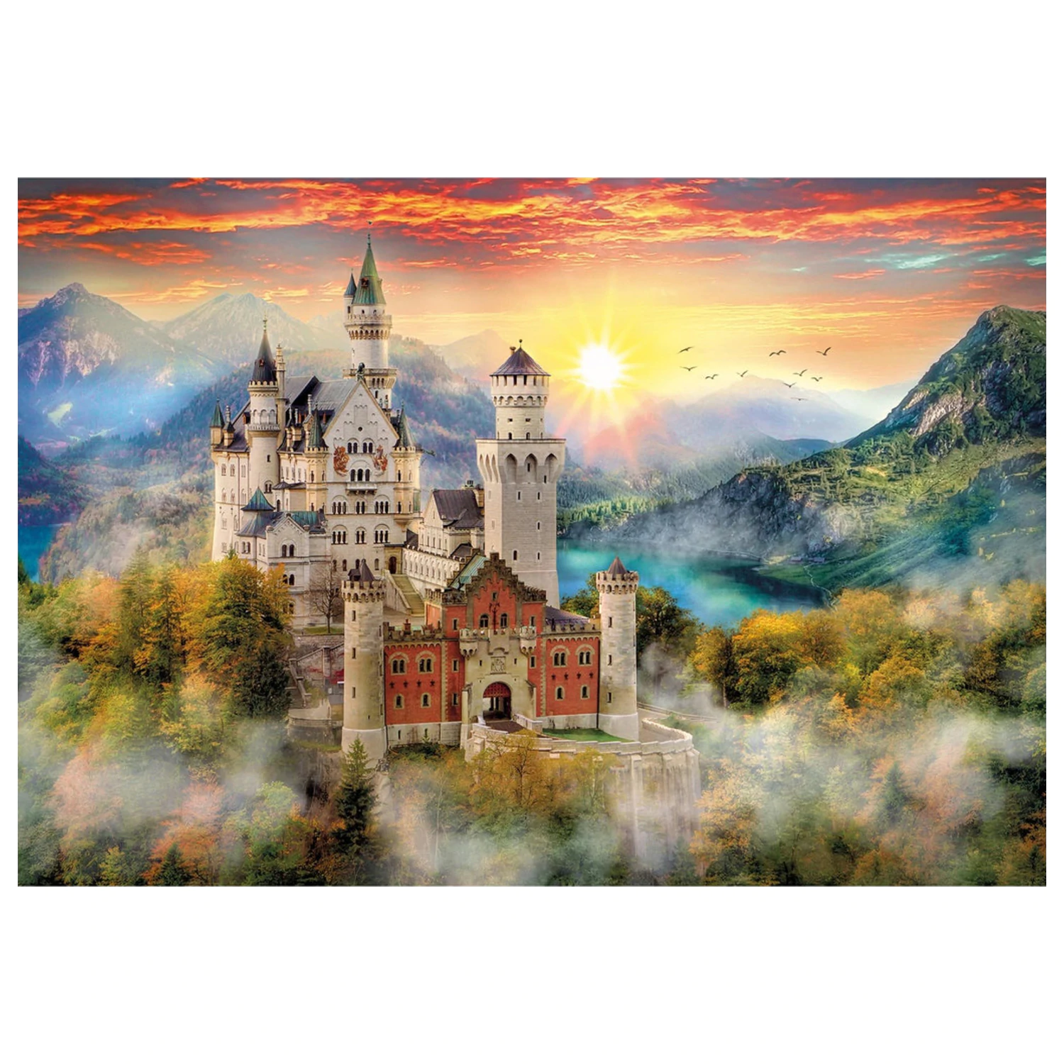 Německo Neuschwanstein 2000-dílné puzzle fotografii produktu