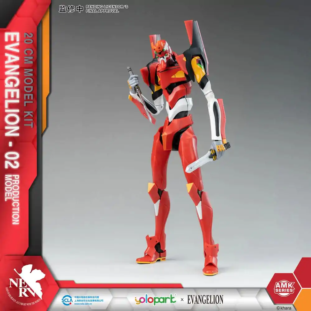 Neon Genesis Evangelion AMK Series Plastikový Model Kit Eva-02 20 cm fotografii produktu