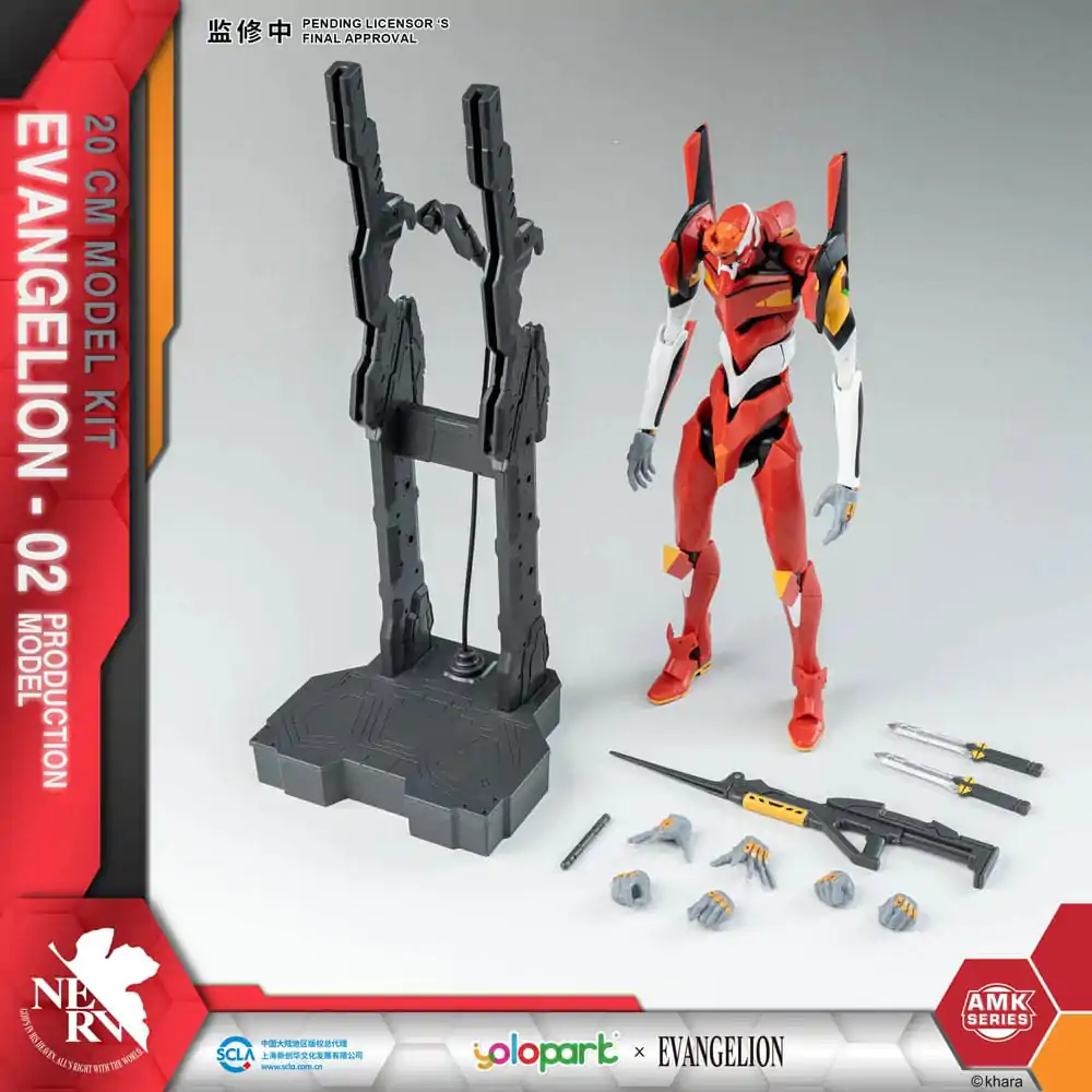 Neon Genesis Evangelion AMK Series Plastikový Model Kit Eva-02 20 cm fotografii produktu