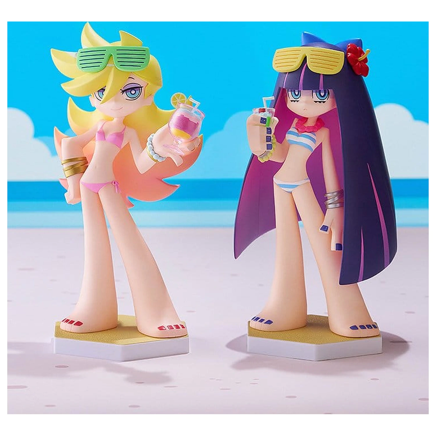 New Panty & Stocking with Garterbelt Pop Up Parade Figurka Beach Queens Panty L Size 19 cm fotografii produktu