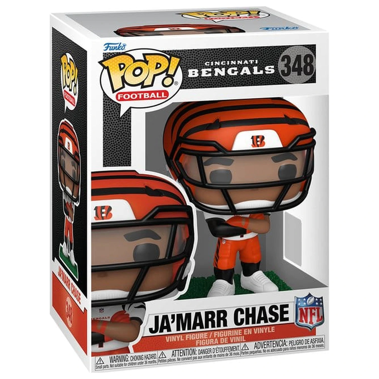 NFL Funko POP! Vinylová figurka: Bengals- Ja'Marr Chase (průhledný hledí) 9 cm fotografii produktu