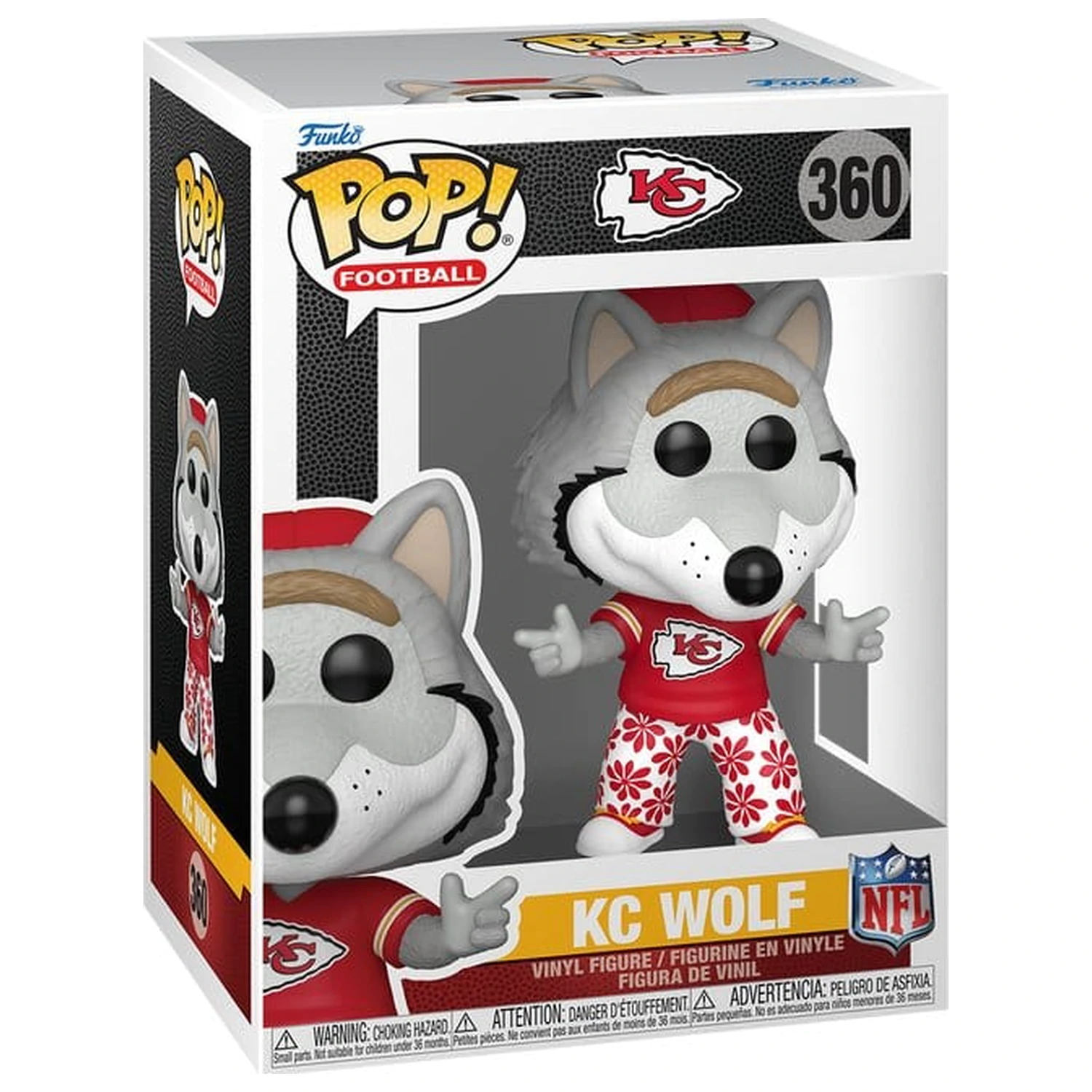 NFL Funko POP! Vinylová Figurka Maskoti: Chiefs- Wolf 9 cm fotografii produktu
