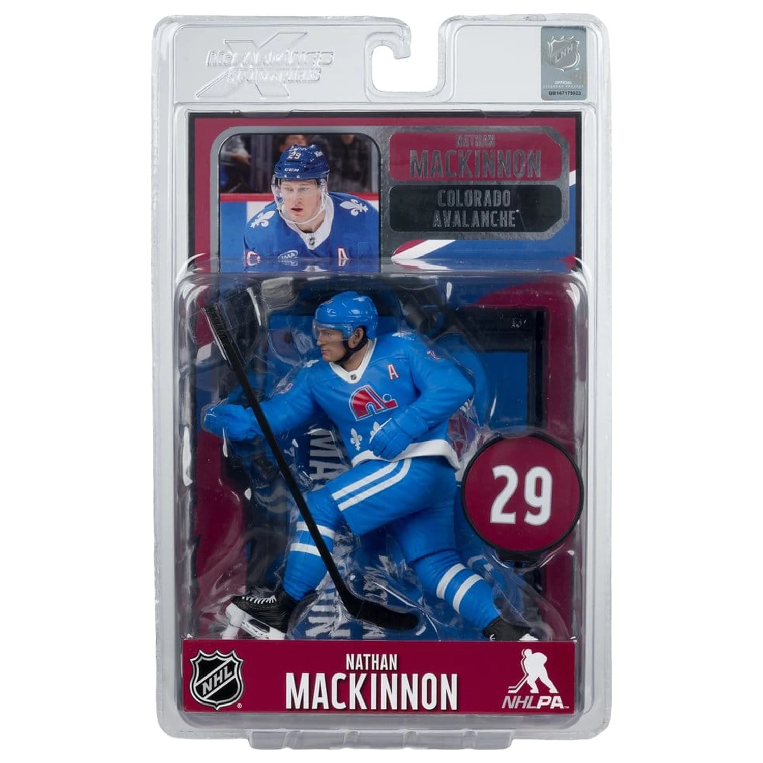 NHL McFarlane SportsPicks figurka Nathan MacKinnon (Quebec Nordiques Retro) 18 cm fotografii produktu