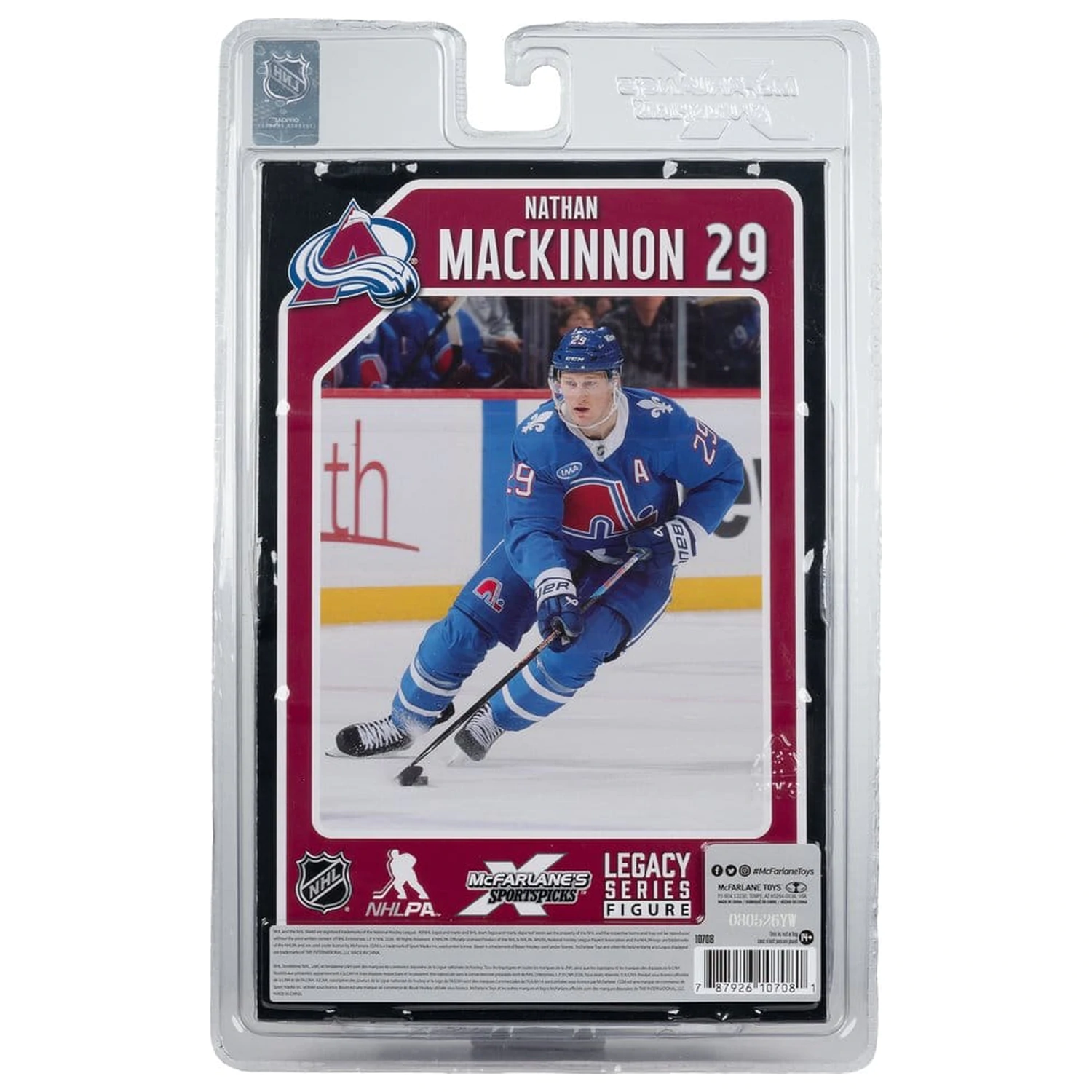 NHL McFarlane SportsPicks figurka Nathan MacKinnon (Quebec Nordiques Retro) 18 cm fotografii produktu