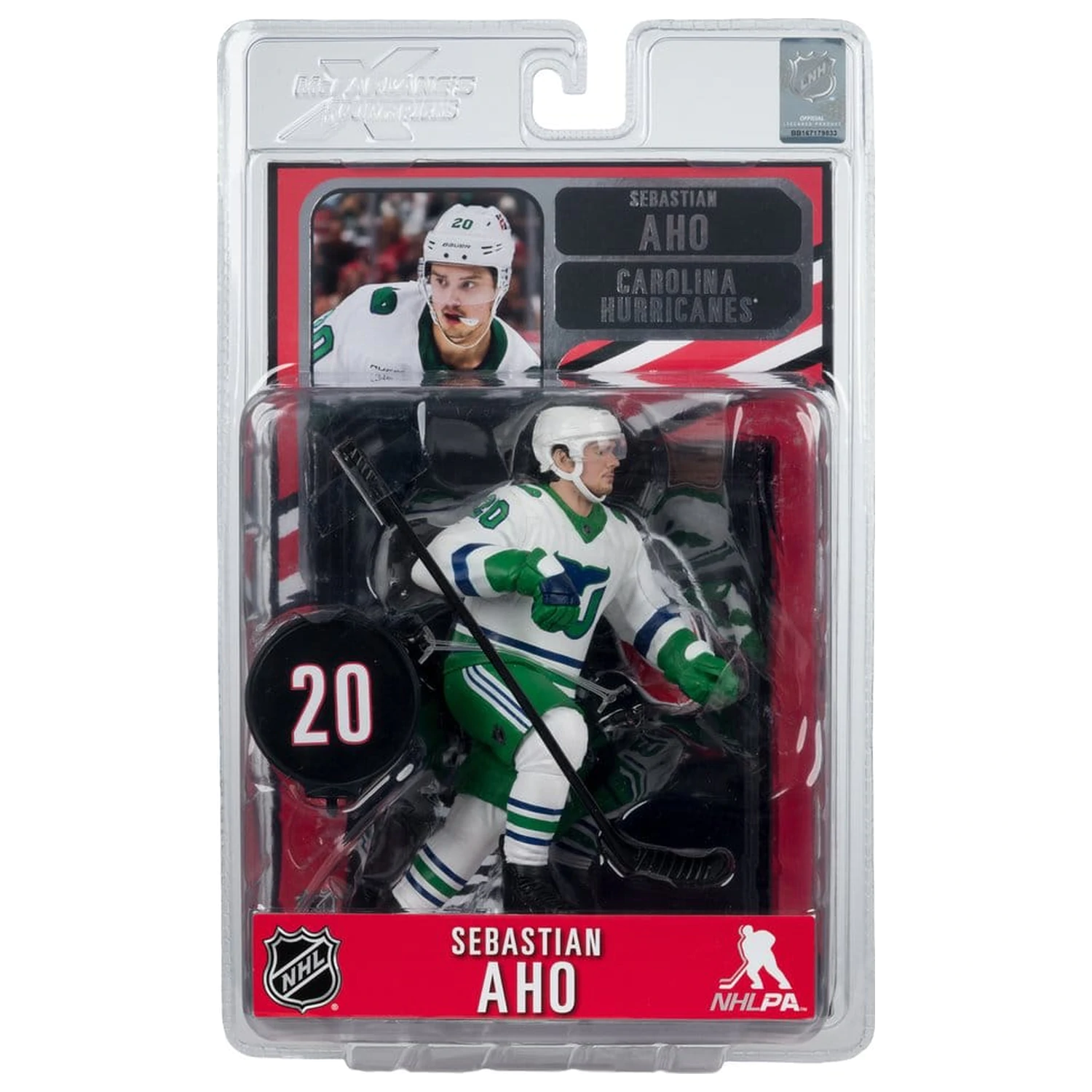 NHL McFarlane SportsPicks figurka Sebastian Aho (Hartford Whalers Retro) 18 cm fotografii produktu