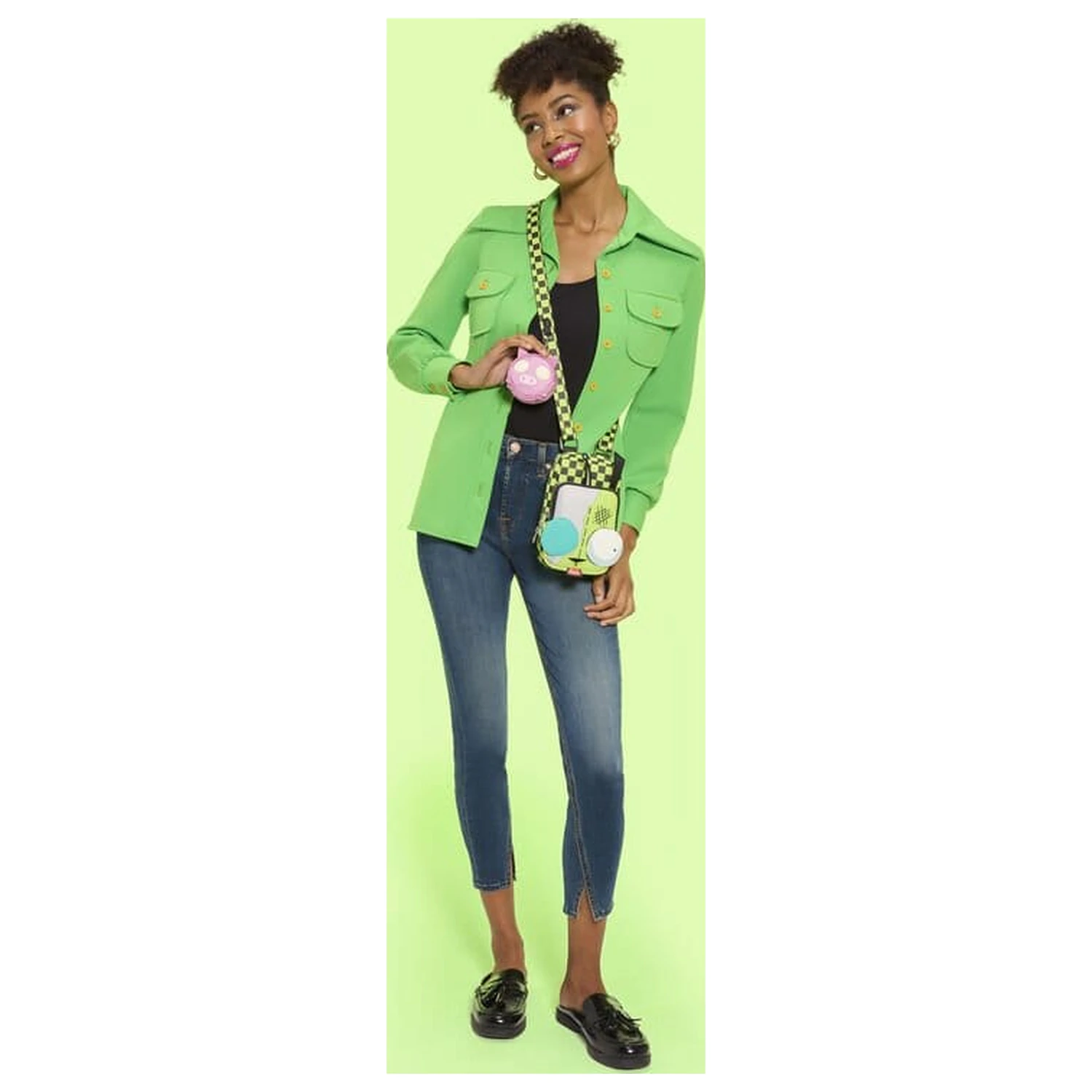 Nickelodeon by Loungefly Crossbody Invader Zim Gir Pouzdro na mobilní telefon fotografii produktu