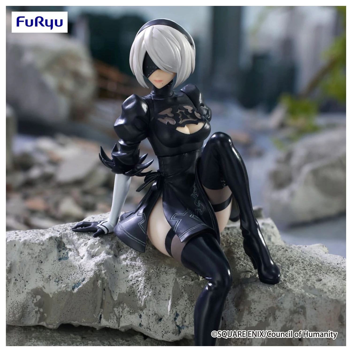 NieR:Automata Ver1.1a Zarážka na nudle PVC socha YoRHa No.2 Type B 13 cm fotografii produktu