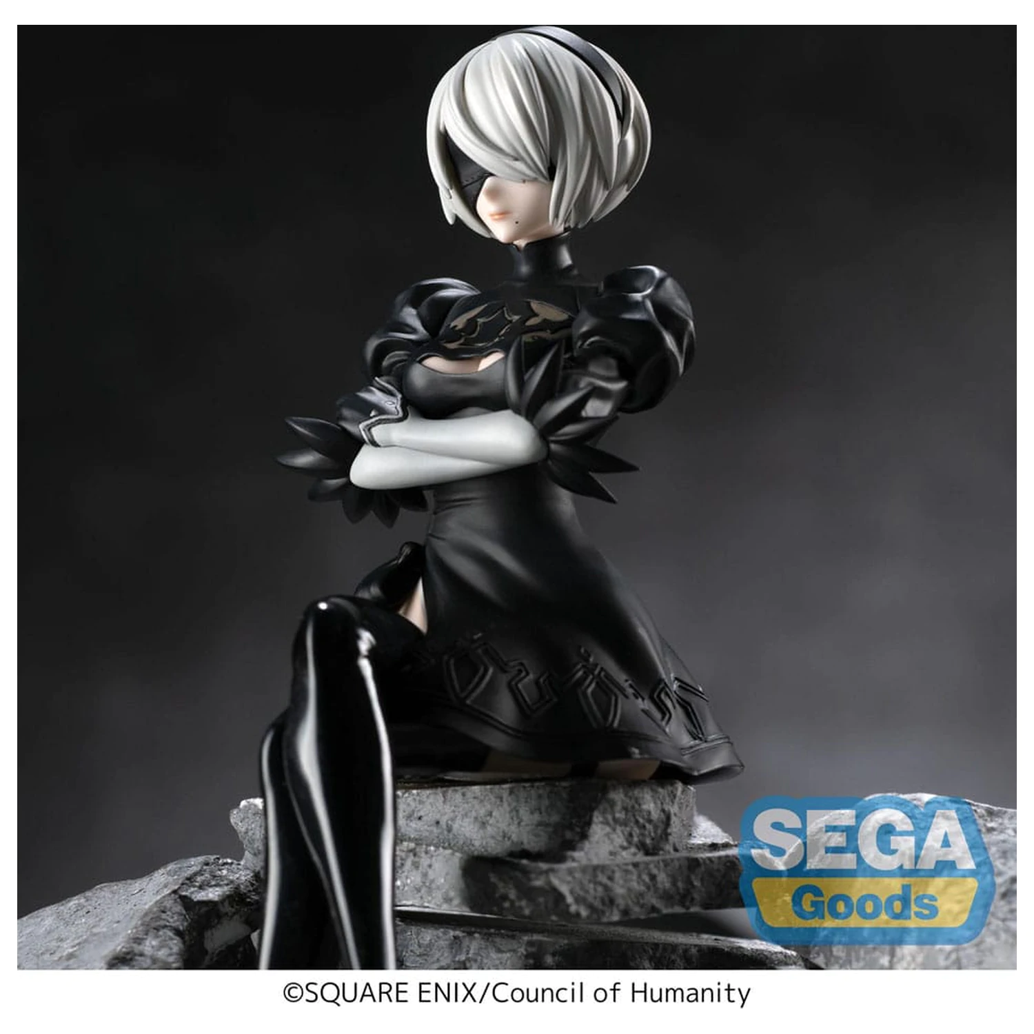 NieR:Automata Ver1.1a PM Perching PVC Soška 2B 13 cm fotografii produktu