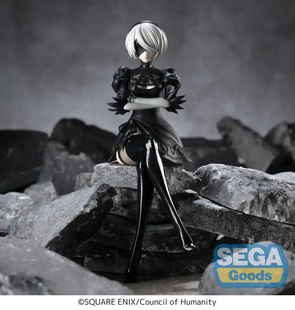 NieR:Automata Ver1.1a PM Sedící PVC soška 2B 13 cm fotografii produktu