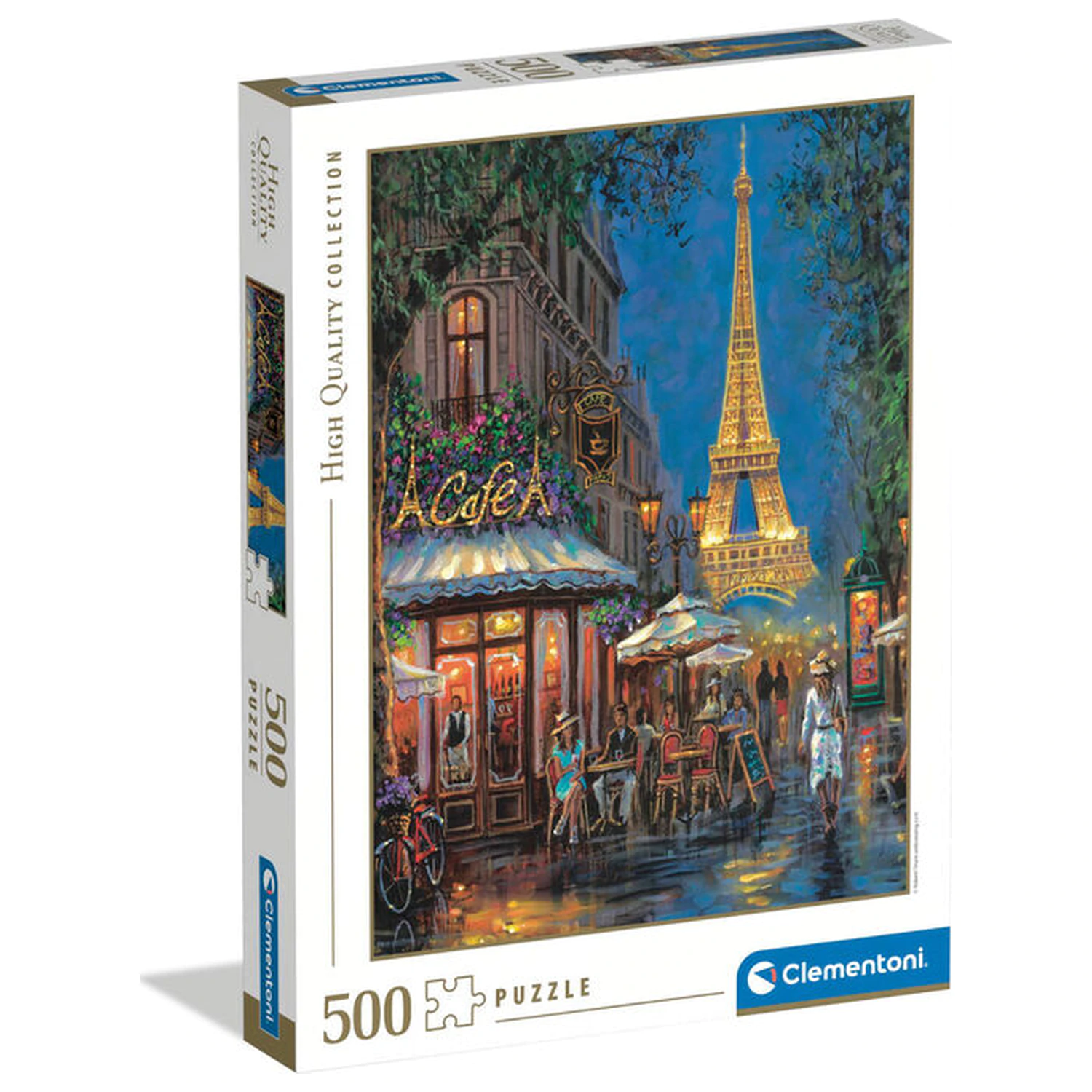 Night at the Eiffel Cafe puzzle 500 dílků fotografii produktu