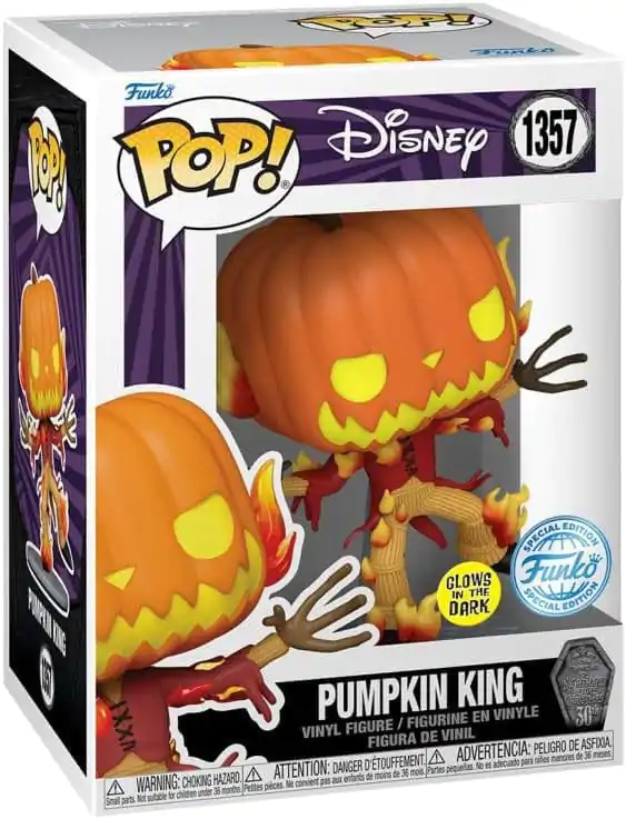 Nightmare before Christmas 30th Anniversary Funko POP! Disney vinylová figurka Pumpkin King(GW) 9 cm fotografii produktu