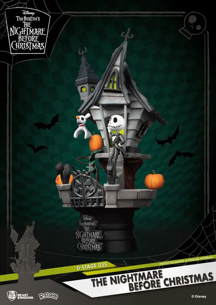 Nightmare before Christmas D-Stage PVC Diorama Jack's Haunted House 15 cm fotografii produktu