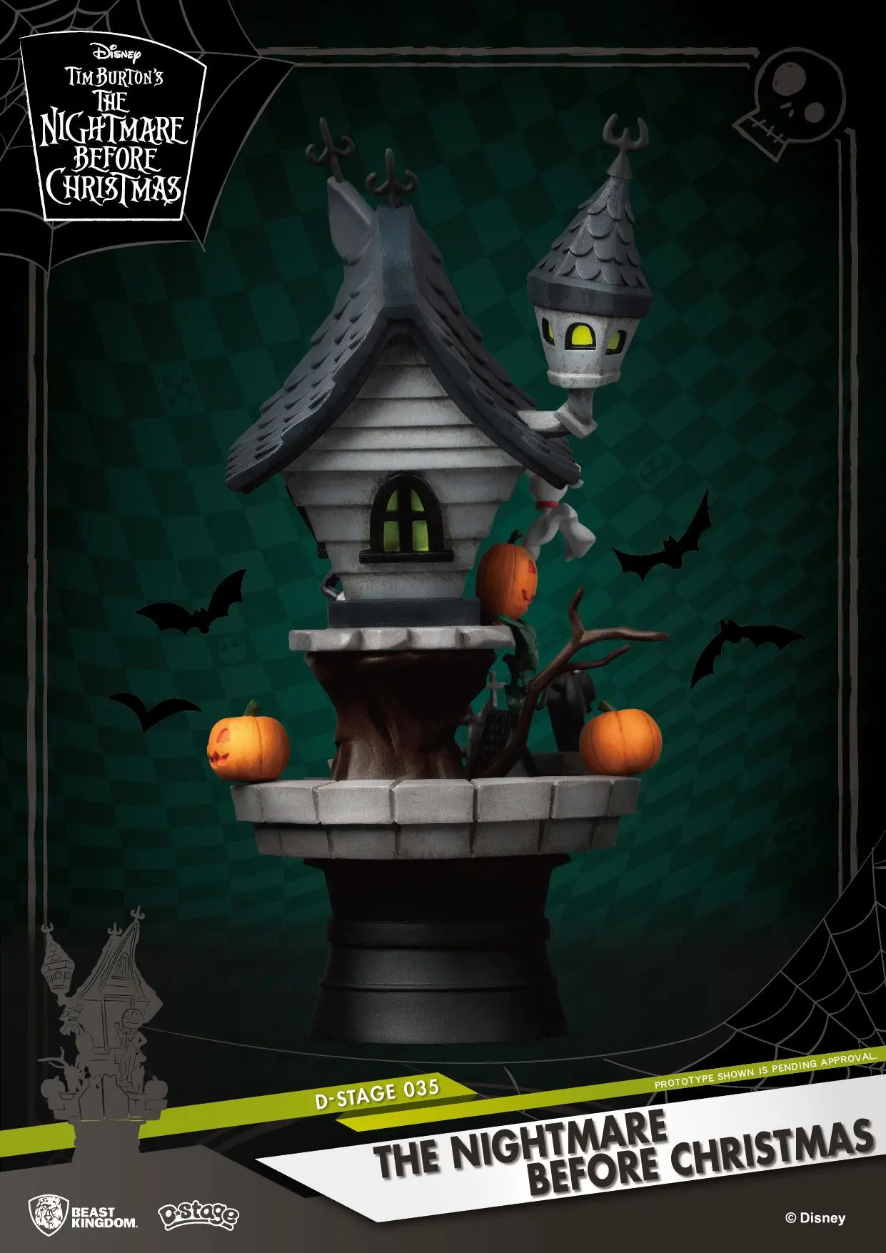 Nightmare before Christmas D-Stage PVC Diorama Jack's Haunted House 15 cm fotografii produktu