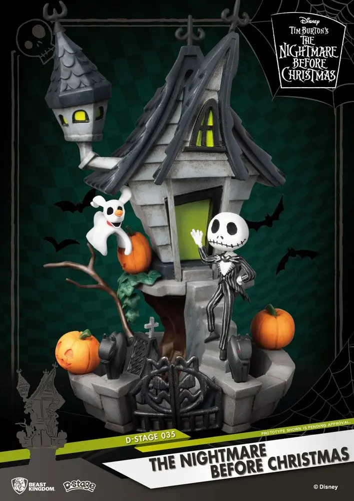 Nightmare before Christmas D-Stage PVC Diorama Jack's Haunted House 15 cm fotografii produktu