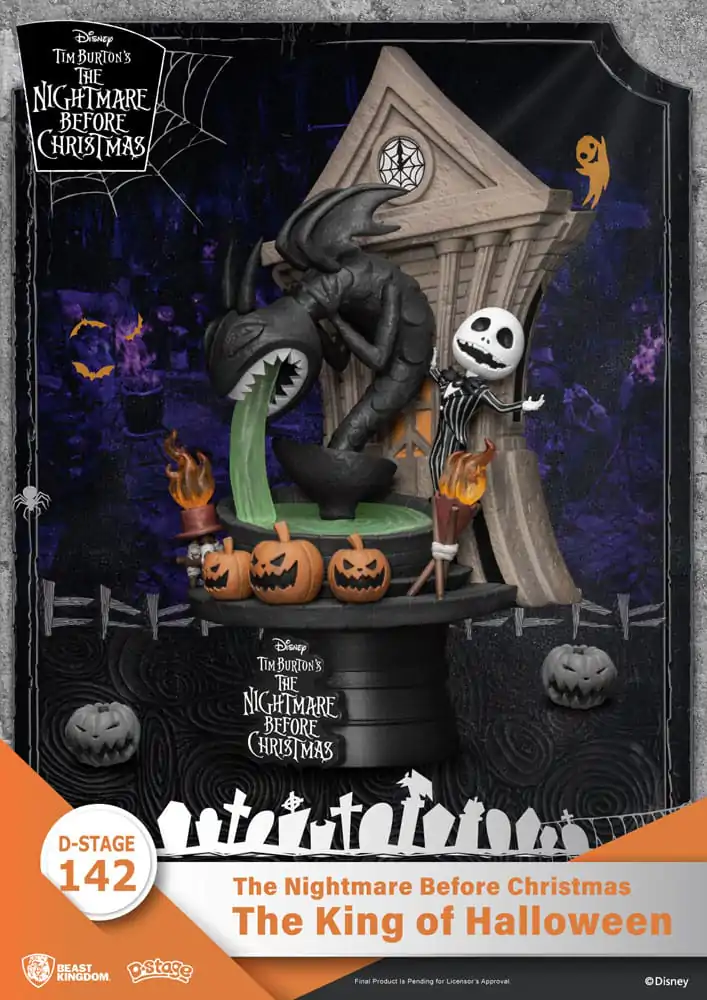 Nightmare before Christmas D-Stage PVC Diorama Král Halloweenu 15 cm fotografii produktu
