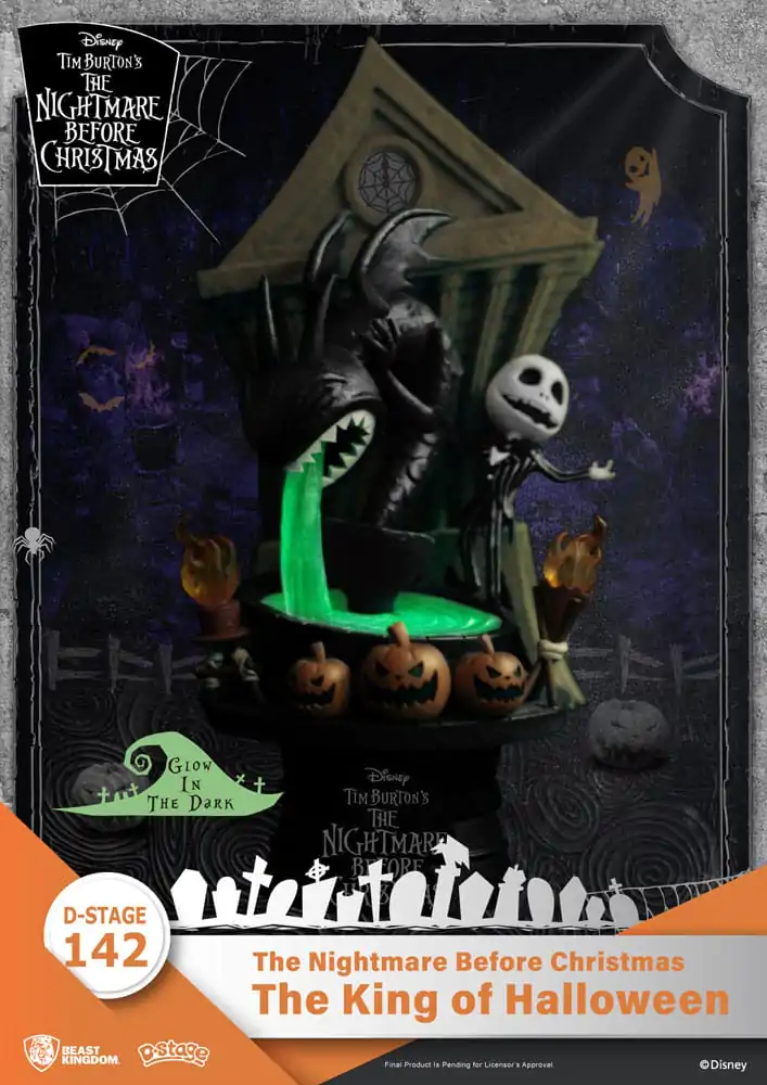 Nightmare before Christmas D-Stage PVC Diorama Král Halloweenu 15 cm fotografii produktu