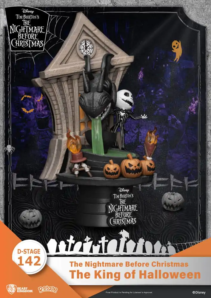 Nightmare before Christmas D-Stage PVC Diorama Král Halloweenu 15 cm fotografii produktu