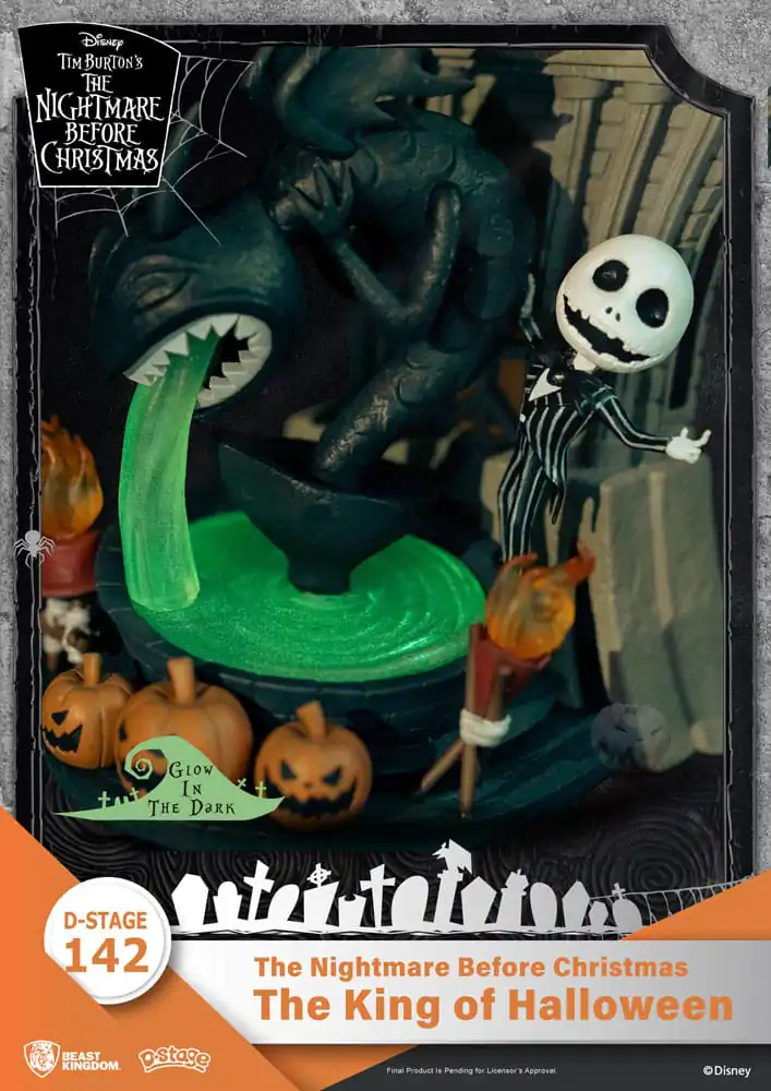 Nightmare before Christmas D-Stage PVC Diorama Král Halloweenu 15 cm fotografii produktu