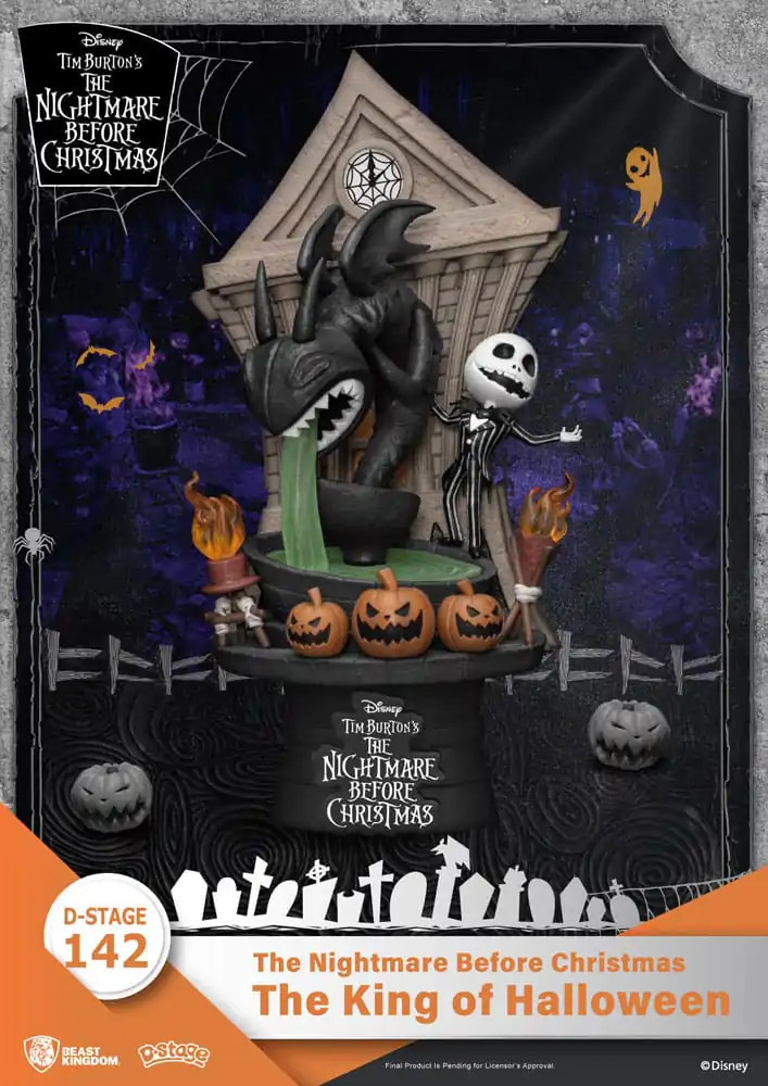 Nightmare before Christmas D-Stage PVC Diorama Král Halloweenu 15 cm fotografii produktu