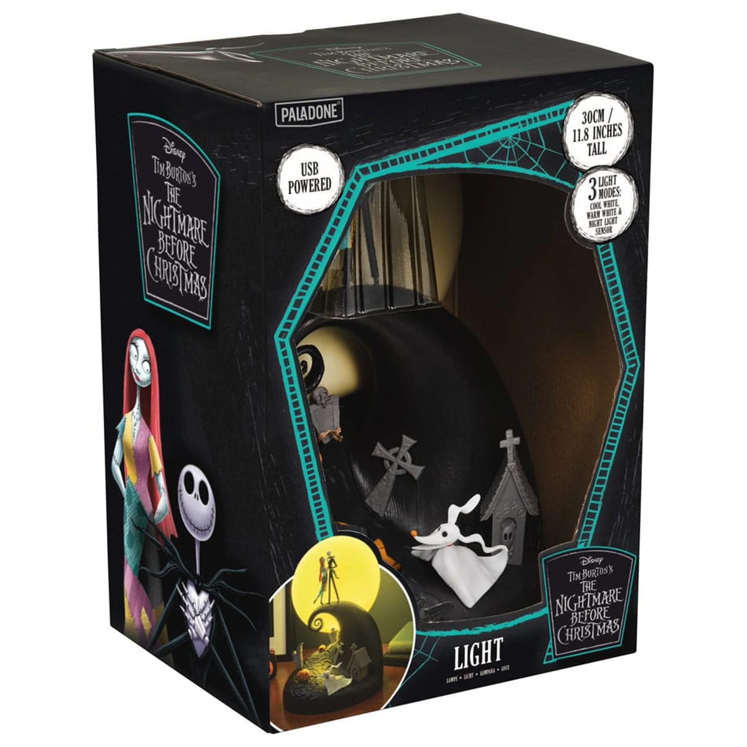 Nightmare before Christmas Diorama Světlo Jack & Sally fotografii produktu