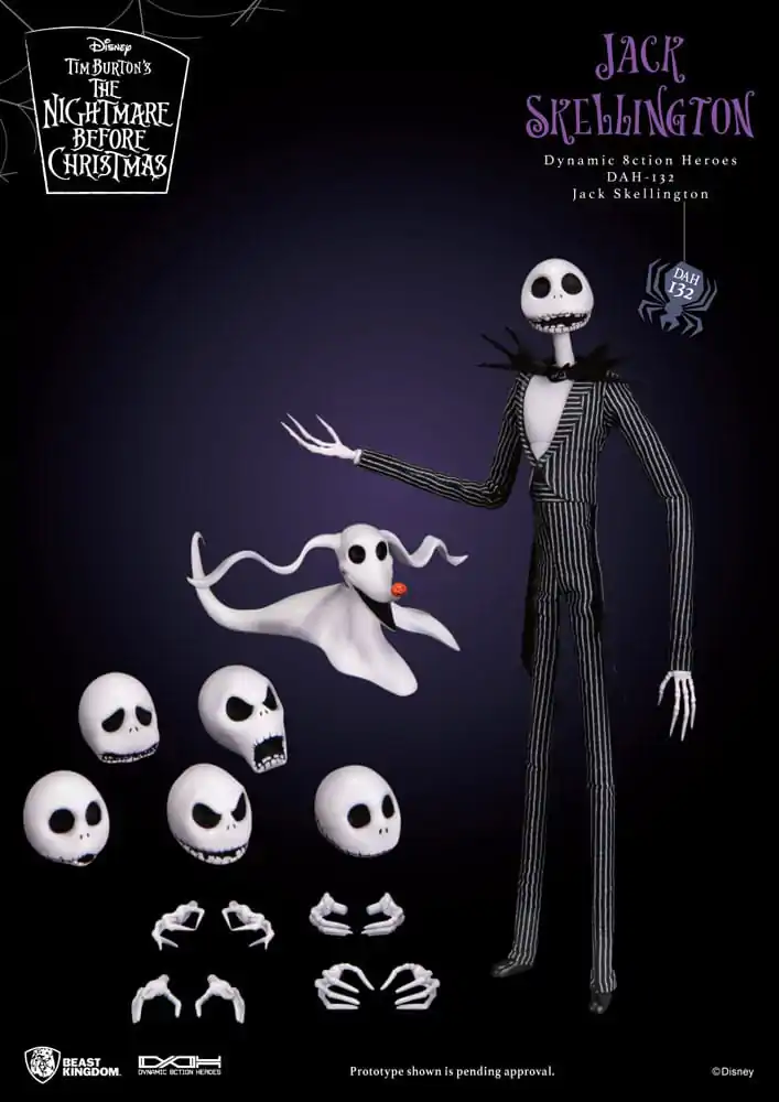 Nightmare before Christmas Dynamic 8ction Heroes akční figurka 1/9 Jack 21 cm fotografii produktu