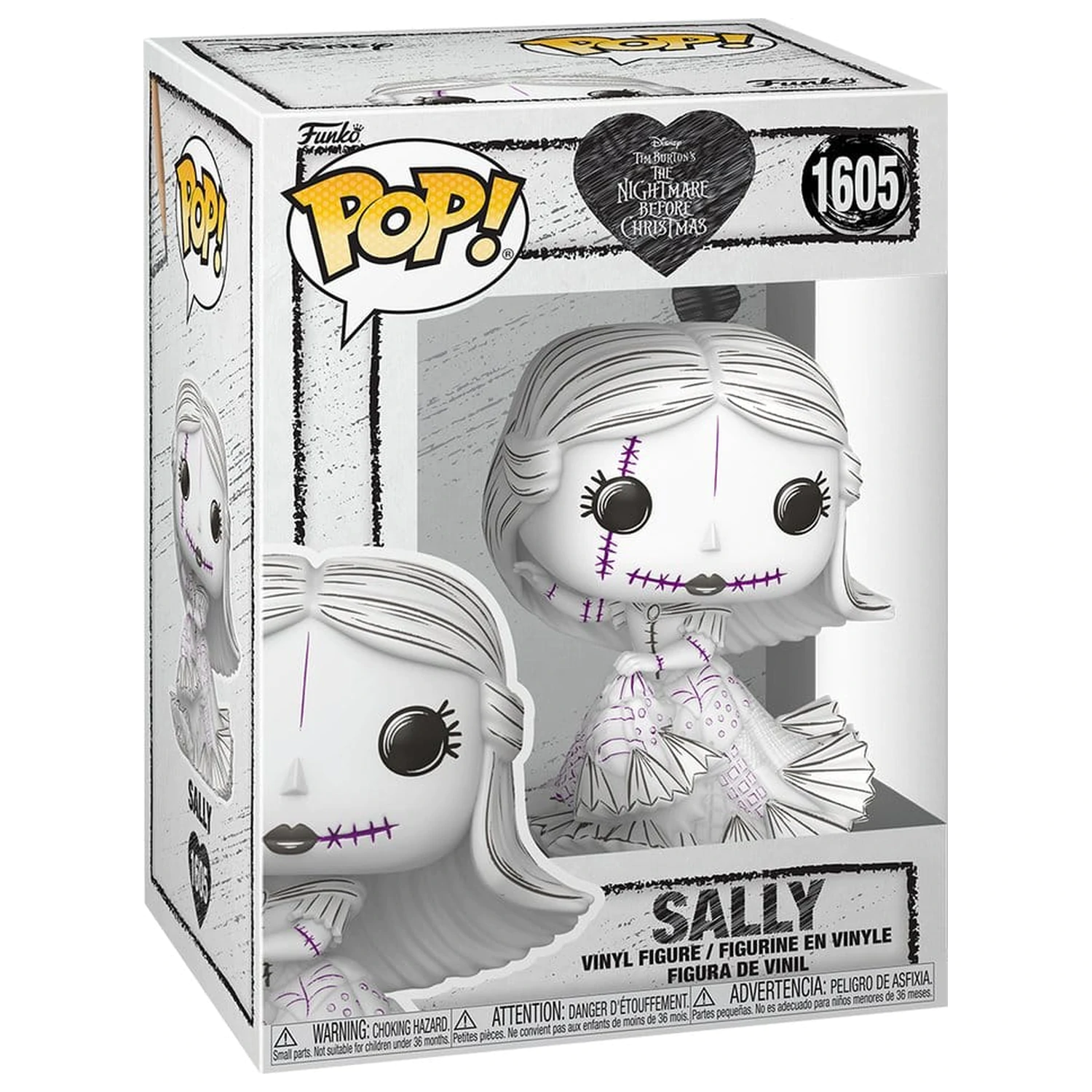 Nightmare before Christmas Funko POP! Disney Vinyl Figura Valentine's Day 2027 Sally(Sketched) 9 cm fotografii produktu