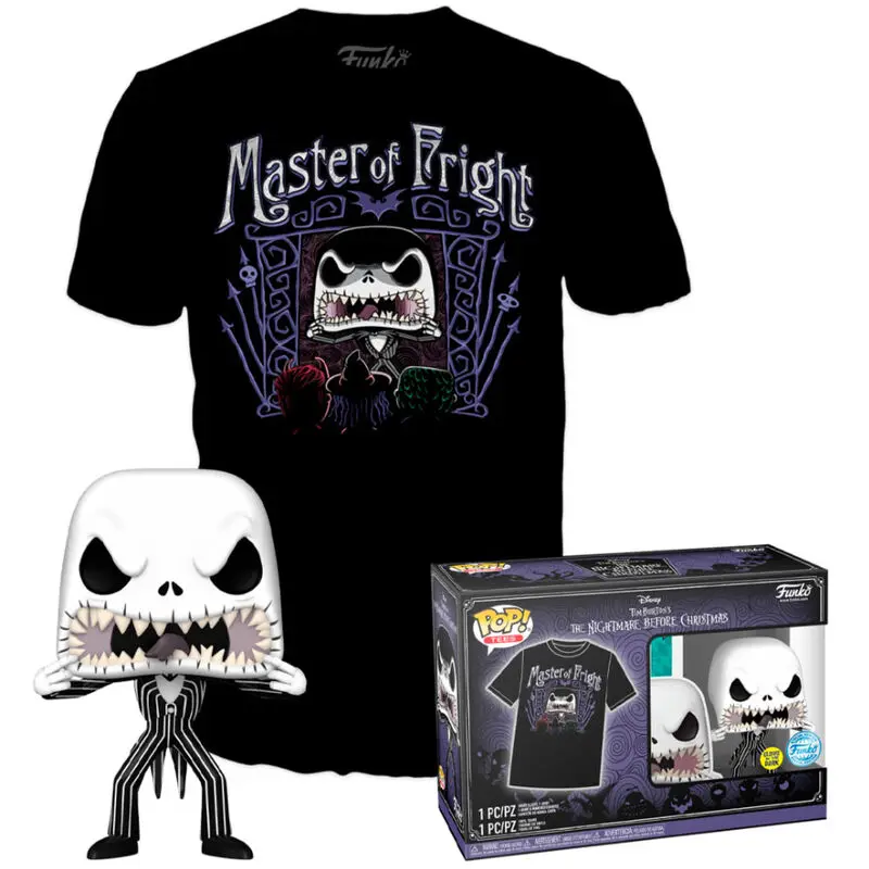 Nightmare Before Christmas Jack Skellington Funko POP figurka & tričko box Exkluzív fotografii produktu