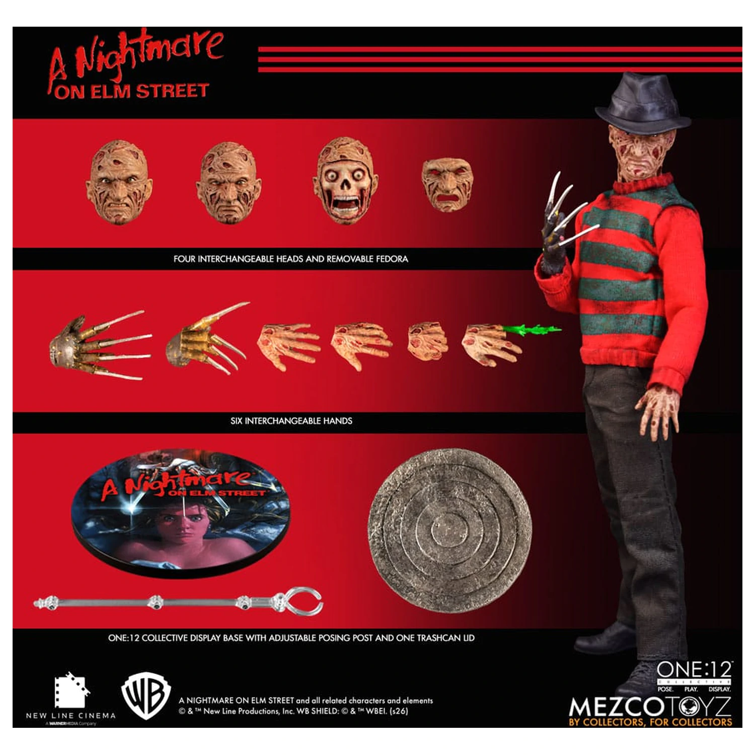 Nightmare On Elm Street Akční figurka 1/12 Freddy Krueger 17 cm fotografii produktu