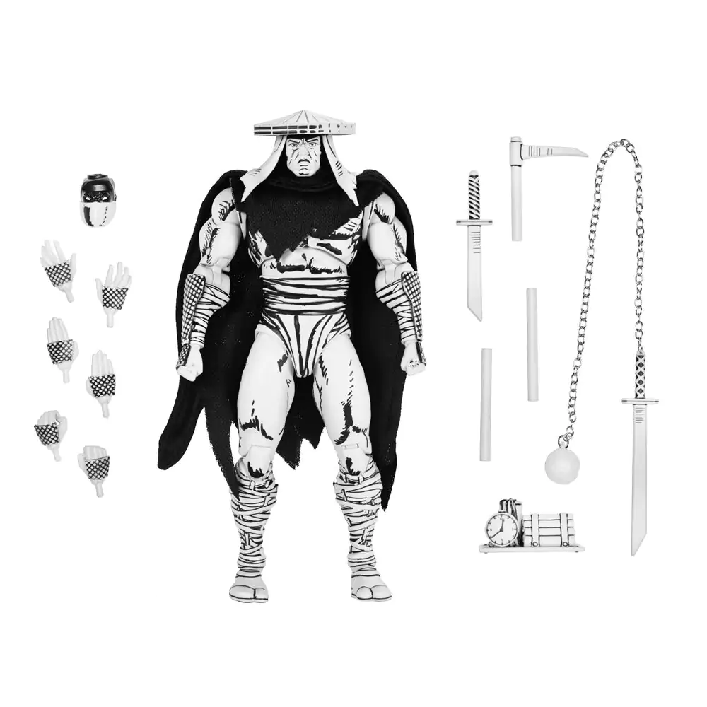 Ninja Turtles Teenage Mutant Foot Elite Assassin Black & White figurka 18 cm fotografii produktu