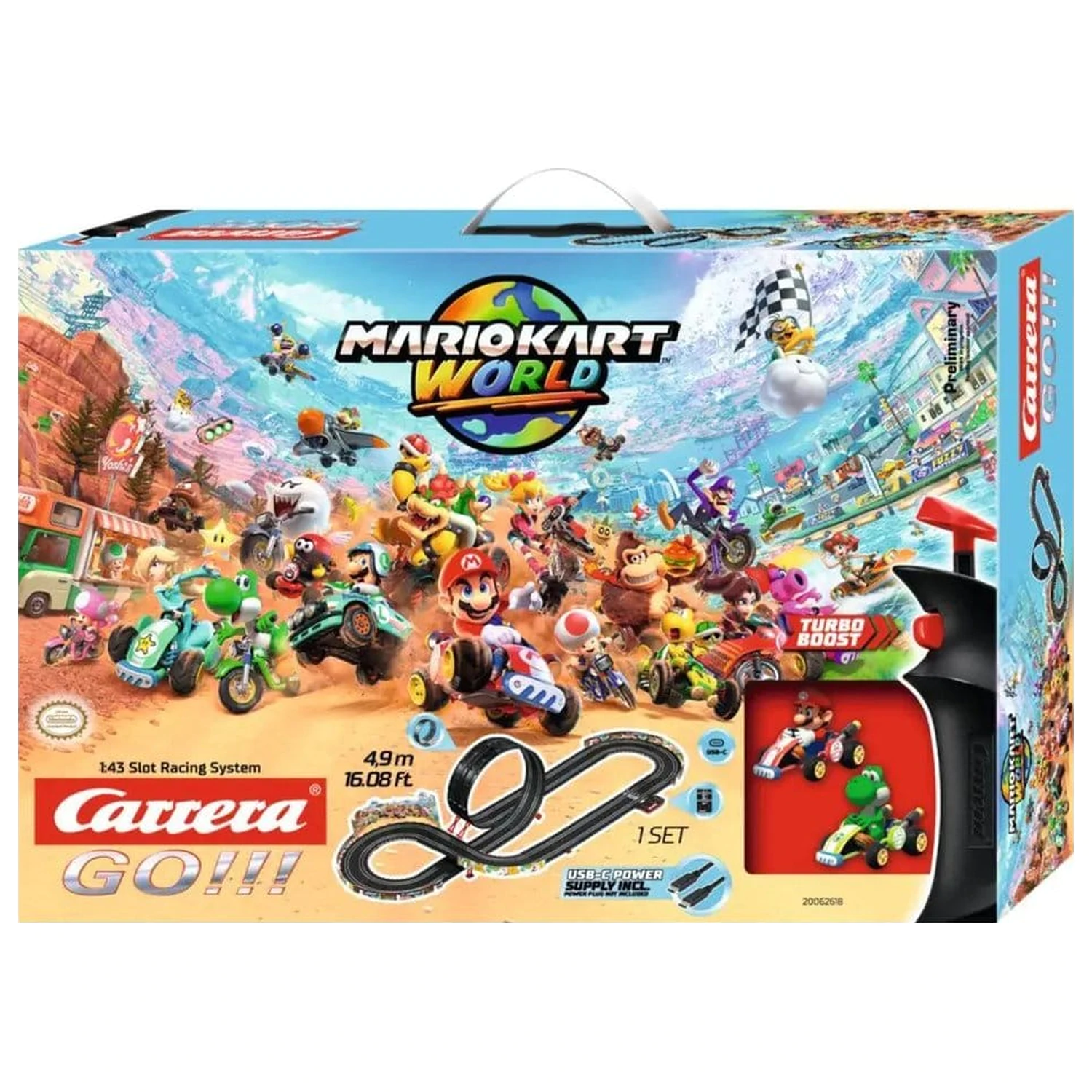Nintendo Mario Kart Carrera GO!!! Závodní dráha Set Mario Kart World fotografii produktu