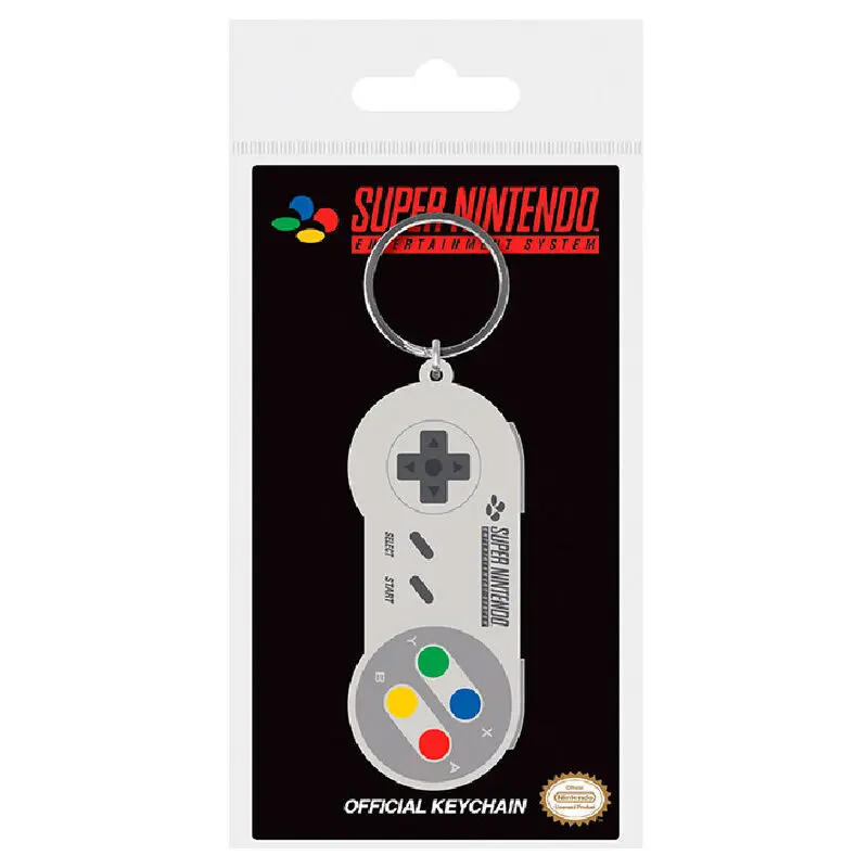 Nintendo gumová klíčenka SNES Controller 6 cm fotografii produktu
