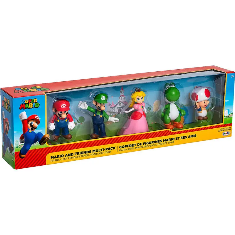 World of Nintendo Super Mario & Friends figurky 5-dílná krabička exkluzivní sada fotografii produktu