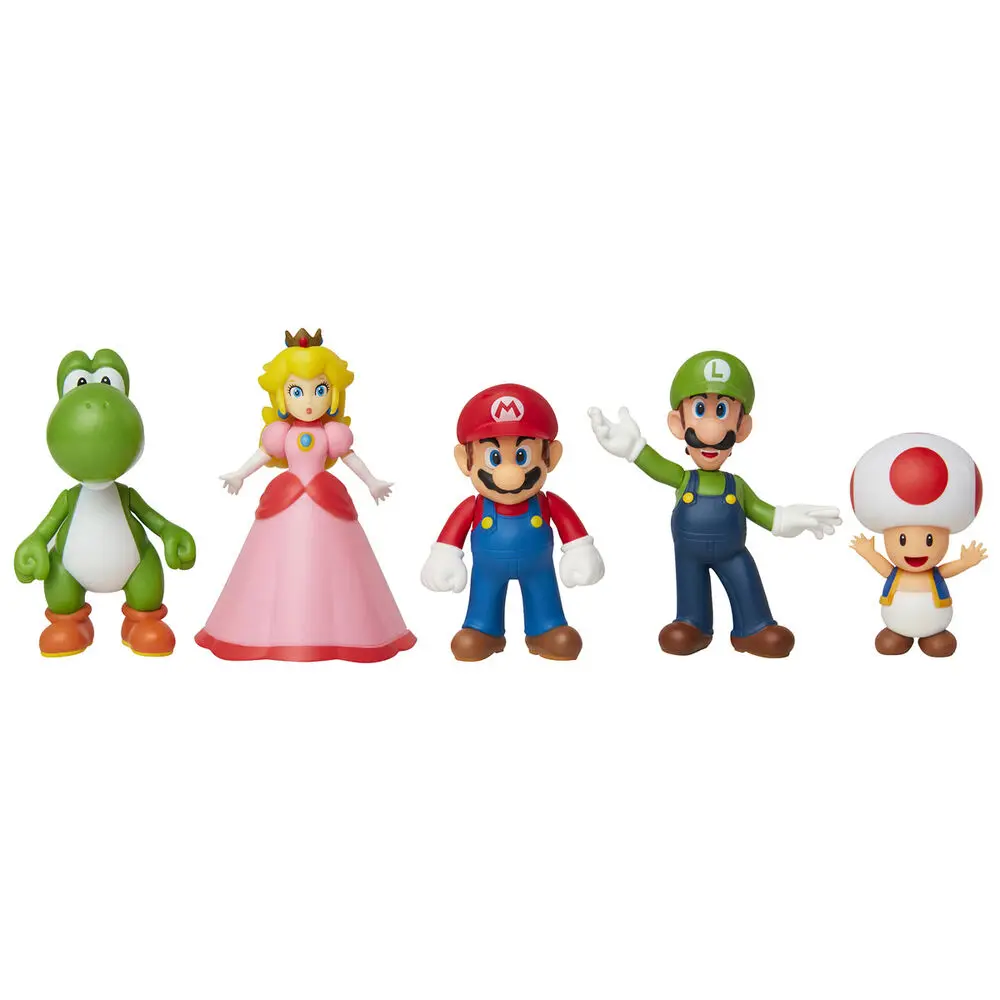 World of Nintendo Super Mario & Friends figurky 5-dílná krabička exkluzivní sada fotografii produktu