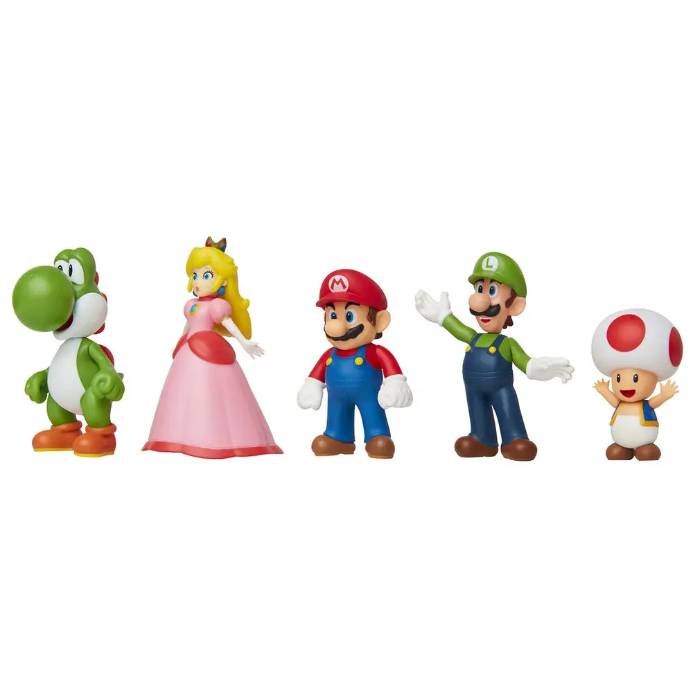 World of Nintendo Super Mario & Friends figurky 5-dílná krabička exkluzivní sada fotografii produktu