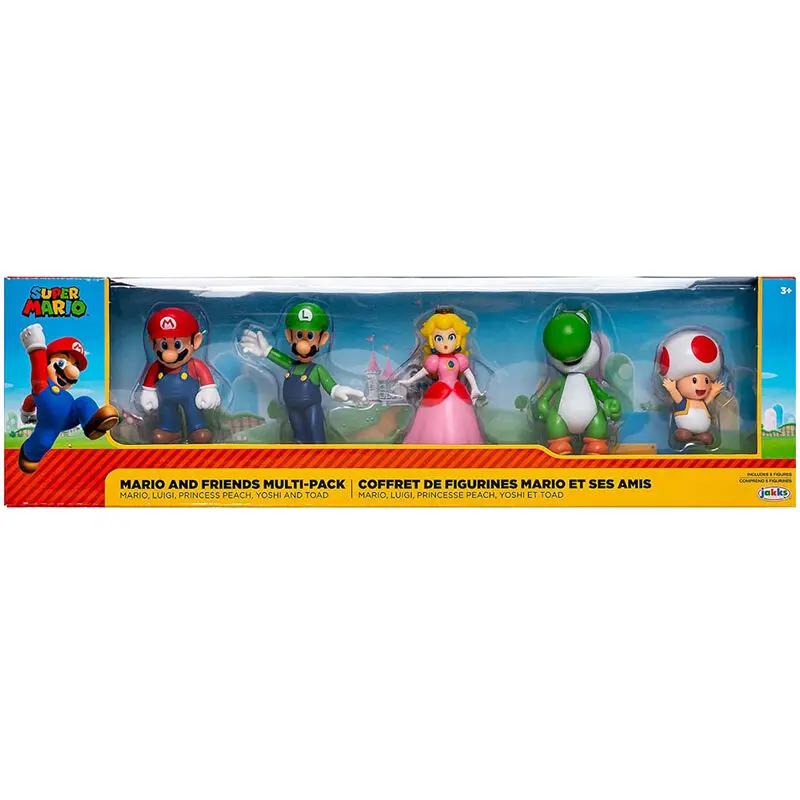 World of Nintendo Super Mario & Friends figurky 5-dílná krabička exkluzivní sada fotografii produktu