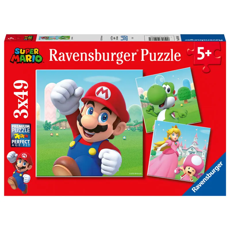 Nintendo Super Mario Bros puzzle 3x49 dílků fotografii produktu