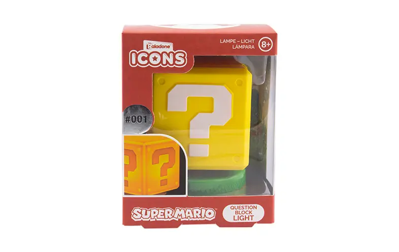 Super Mario 3D Světelný Blok Otazník 10 cm fotografii produktu