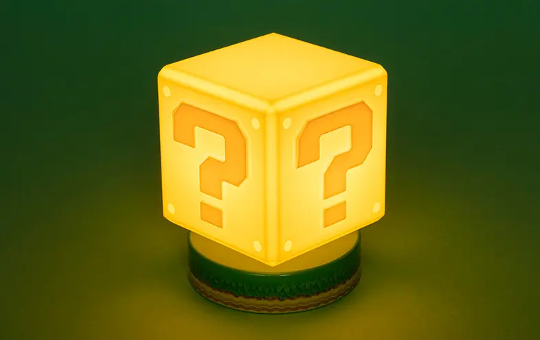 Super Mario 3D Světelný Blok Otazník 10 cm fotografii produktu