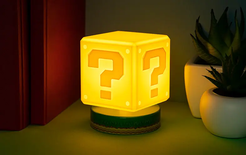 Super Mario 3D Světelný Blok Otazník 10 cm fotografii produktu