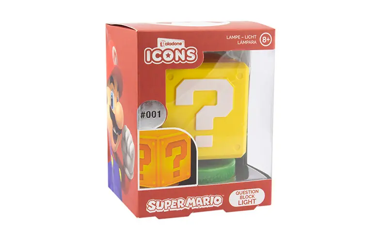 Super Mario 3D Světelný Blok Otazník 10 cm fotografii produktu