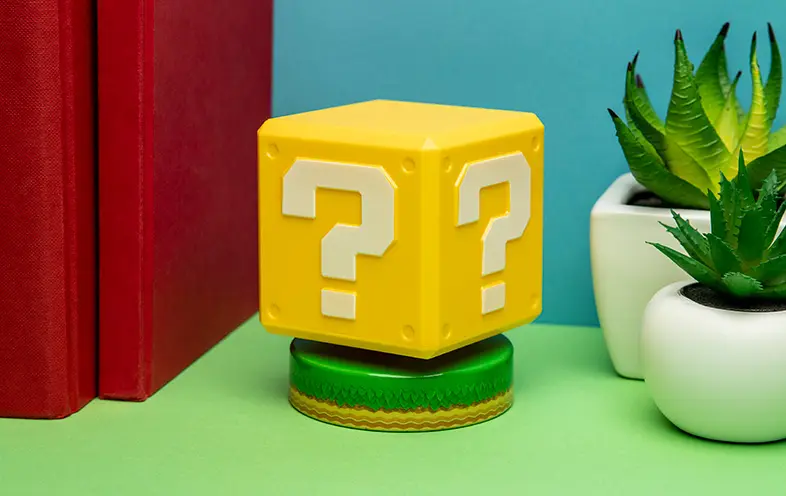 Super Mario 3D Světelný Blok Otazník 10 cm fotografii produktu