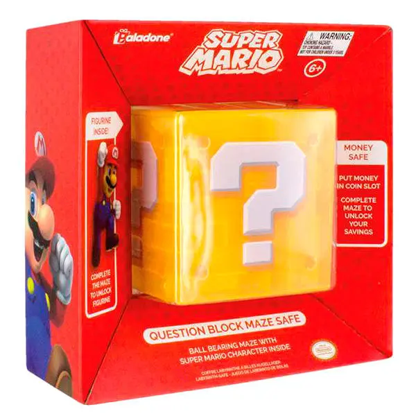 Nintendo Super Mario Bros Otazníkový blok pokladnička fotografii produktu