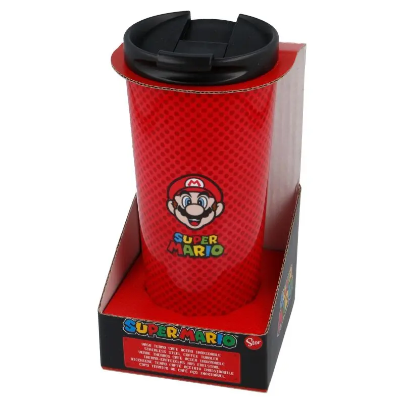 Nintendo Super Mario Bros nerezový termohrnek na kávu 425ml fotografii produktu