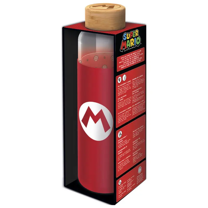 Nintendo Super Mario Bros silikonový obal skleněná láhev 585ml fotografii produktu