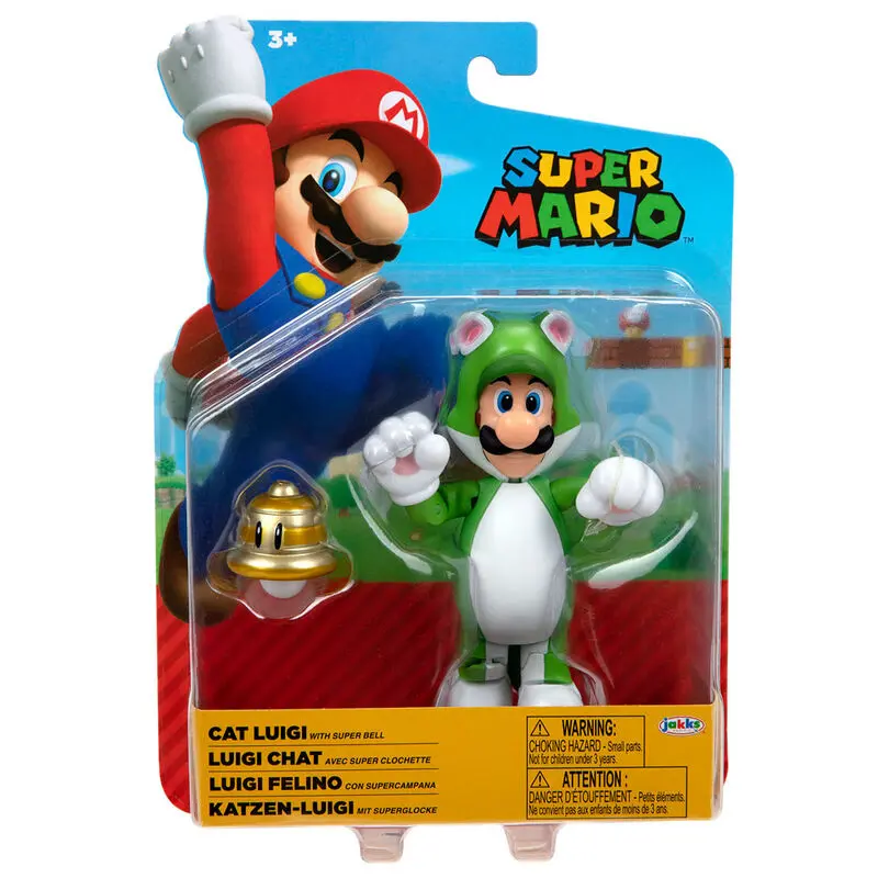 Nintendo Super Mario kočičí Luigi figurka 10 cm fotografii produktu