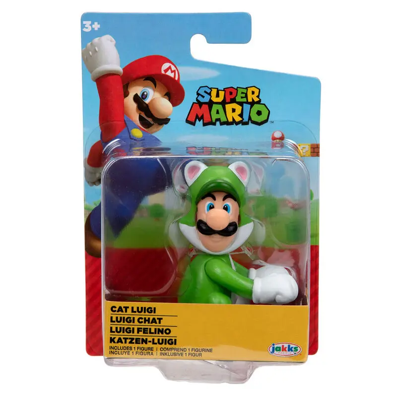 Nintendo Super Mario figurka Cat Luigi 6,5 cm fotografii produktu