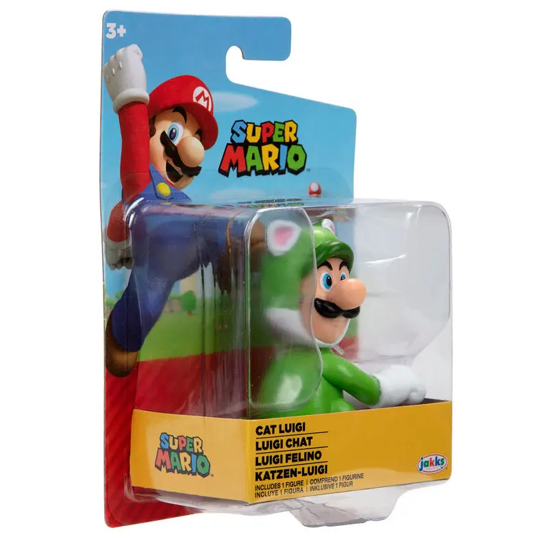 Nintendo Super Mario figurka Cat Luigi 6,5 cm fotografii produktu