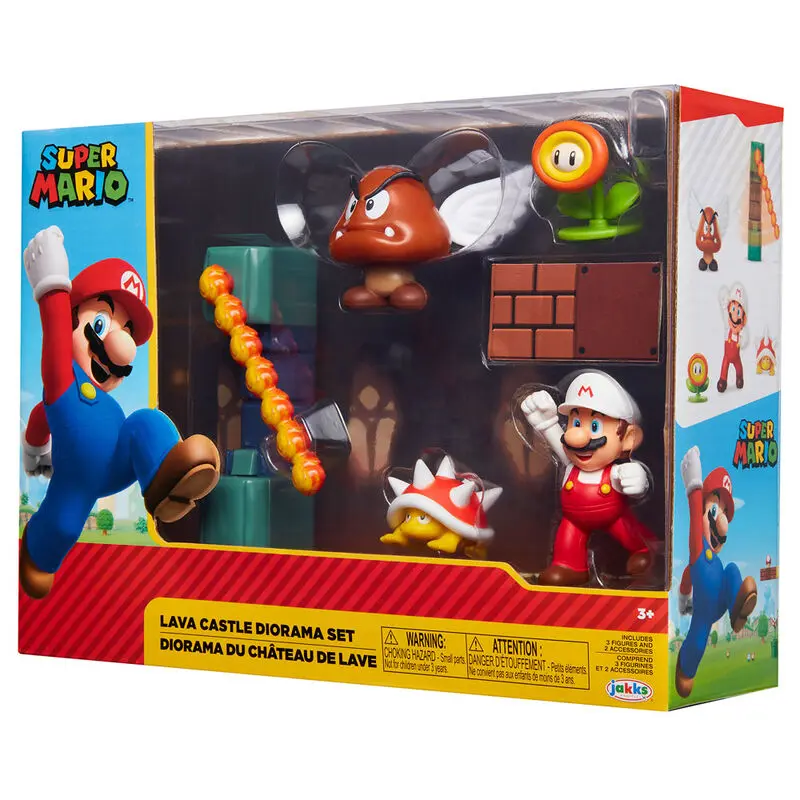 Nintendo Super Mario Diorama set Hrad z lávy fotografii produktu